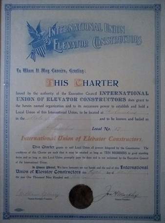 IUEC Local 37 charter